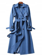 Marlow | Mulher Trench Coat Vintage Cintura Definida