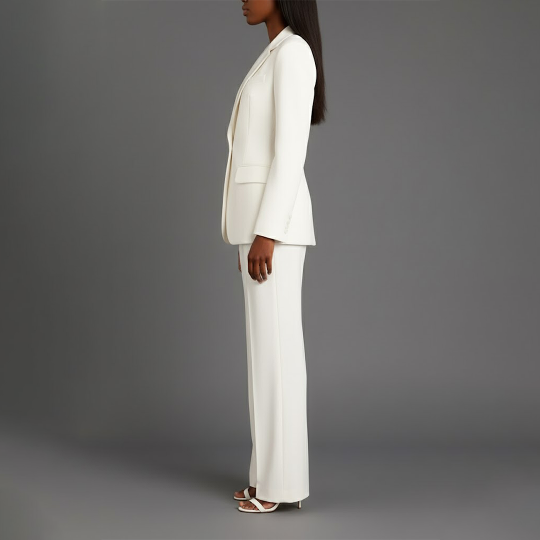 Anouk | Mulher Fato Blazer Cintado Calças Retas