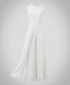 Veda | Macacão Feminino Sem Mangas | Pernas Largas, Slim Fit | Elegante