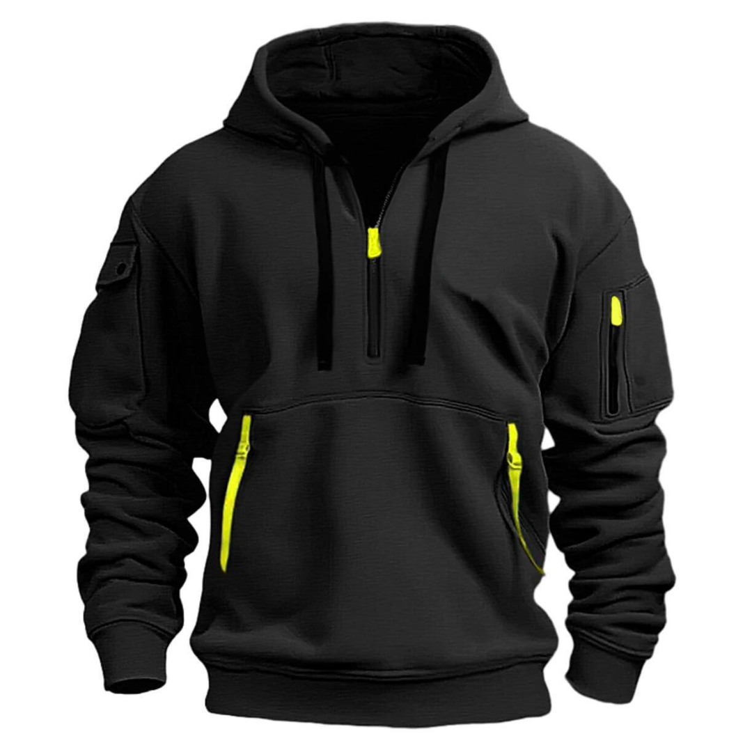Jolie | Homem Hoodie com Bolsos com Fecho