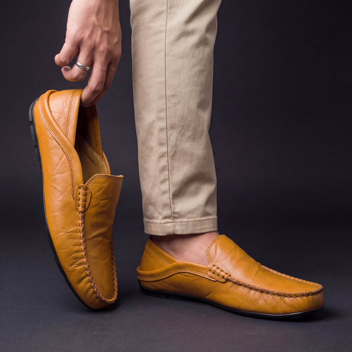Mocassins Masculinos Slip-On Confortáveis