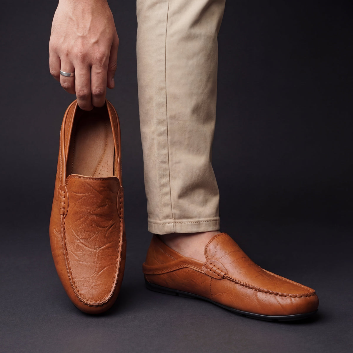 Mocassins Masculinos Slip-On Confortáveis