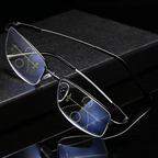 Óculos Progressivos Inteligentes | Multifocal, Filtro de Luz Azul | Sabine