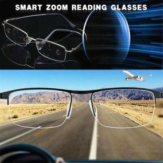 Óculos Progressivos Inteligentes | Multifocal, Filtro de Luz Azul | Sabine