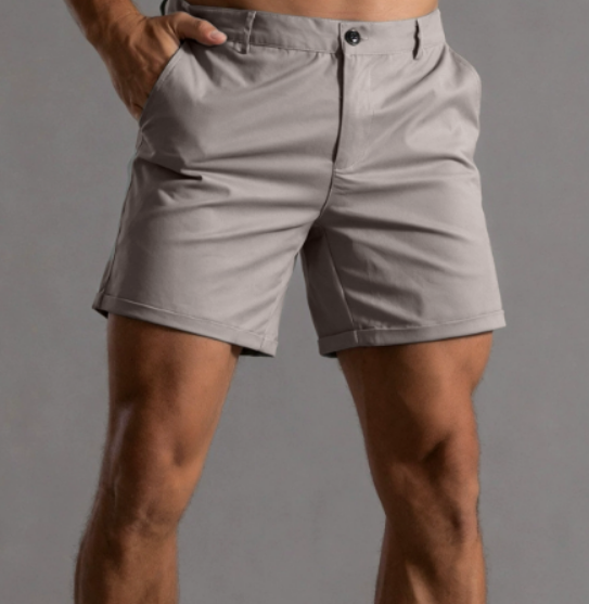 Calções Homem Tailored | Casual, Algodão Twill