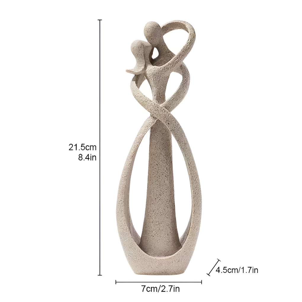 Aria | Escultura Abstrata | Amor Eterno, Decoração | Resina, Presente Especial