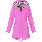 Impermeável Feminino | Capa de Chuva com Capuz | Leve, Elegante