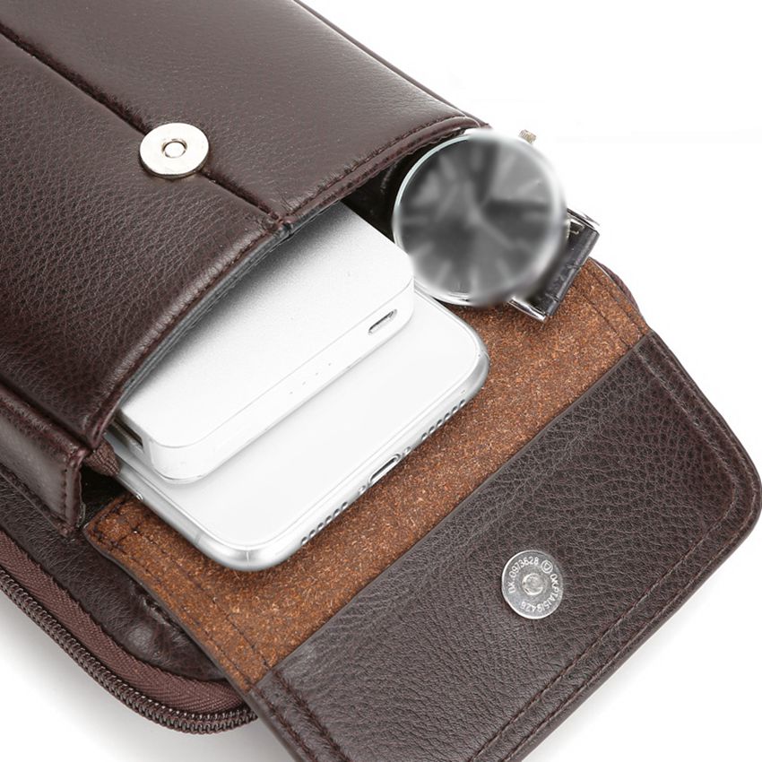 Bolsa Crossbody Masculina Couro