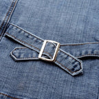 Odette | Jaqueta Jeans Cropped Moto Feminina