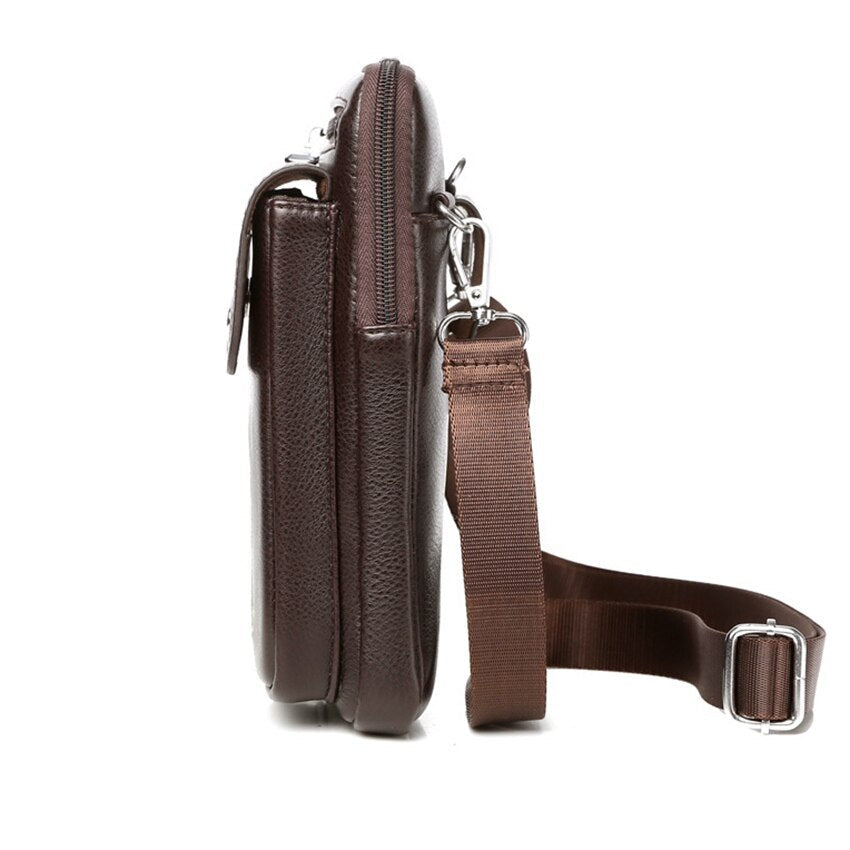 Bolsa Crossbody Masculina Couro