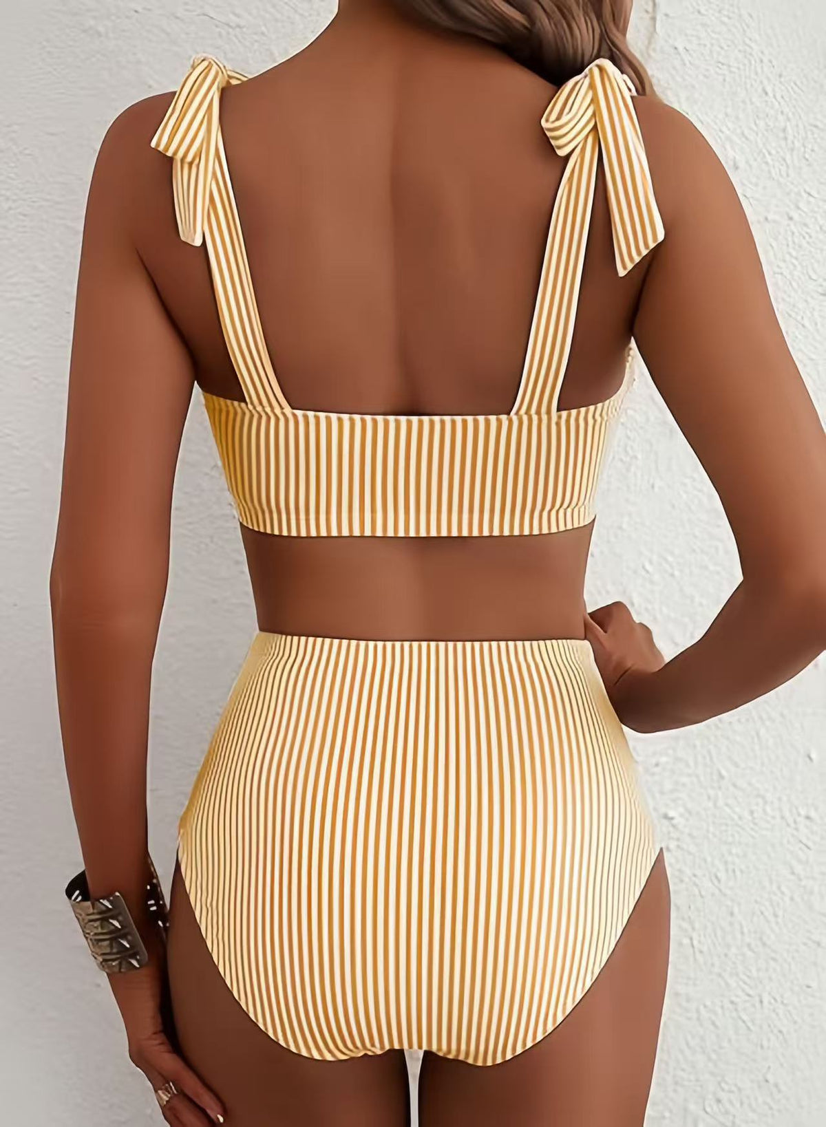 Conjunto Biquíni Feminino Adele | Cintura Alta, Detalhes em Laço