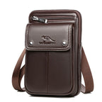 Bolsa Crossbody Masculina Couro