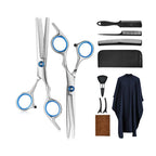 Tessa | Kit de Corte de Cabelo Profissional | 10 Peças, Tesouras Aço Inox, Uso Doméstico