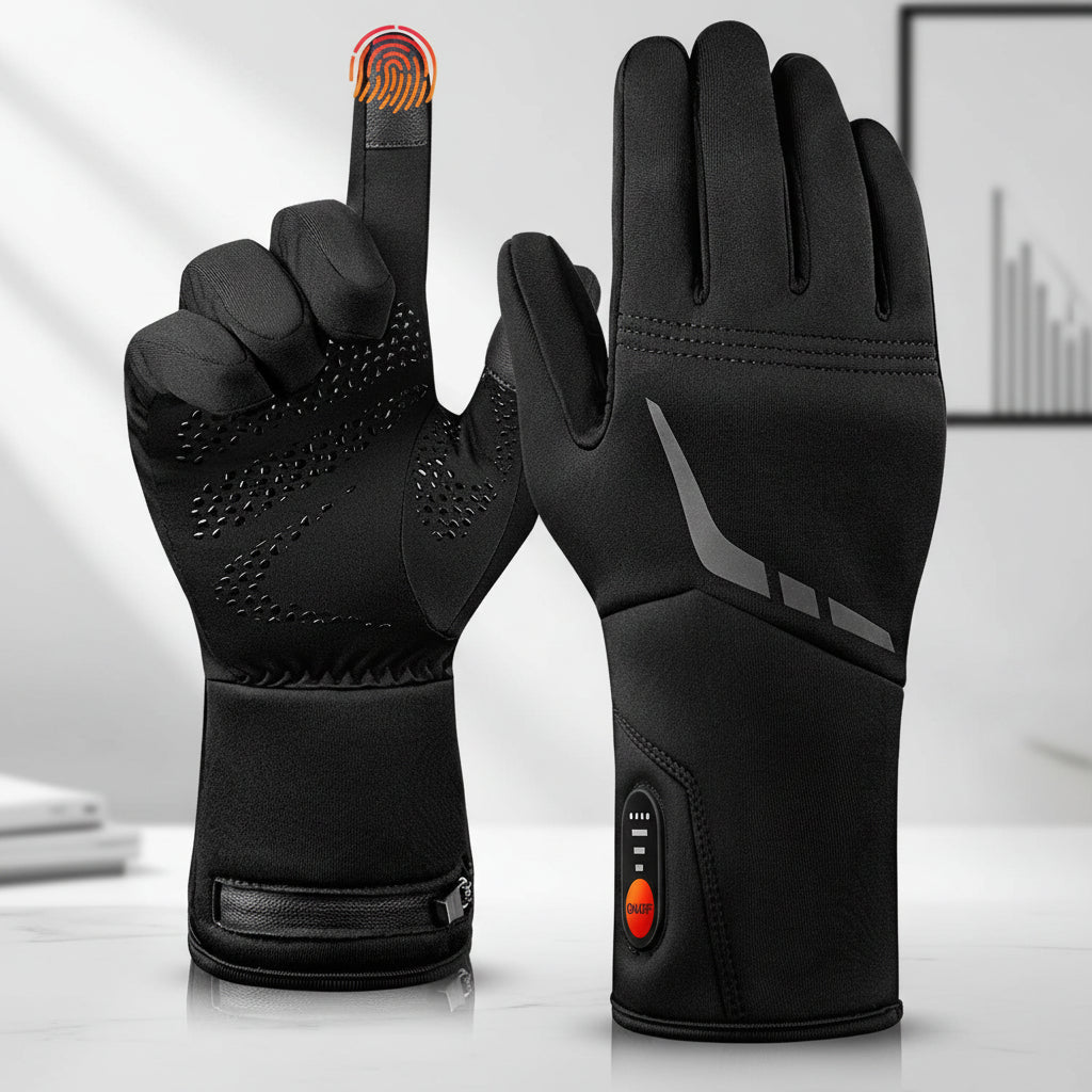 Wynne | Luvas Aquecidas com Bateria Impermeáveis Touchscreen Inverno