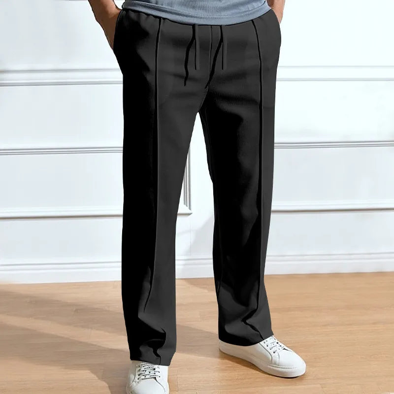 Calças Slim Fit Homem Elástico na Cintura
