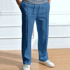 Calças Slim Fit Homem Elástico na Cintura
