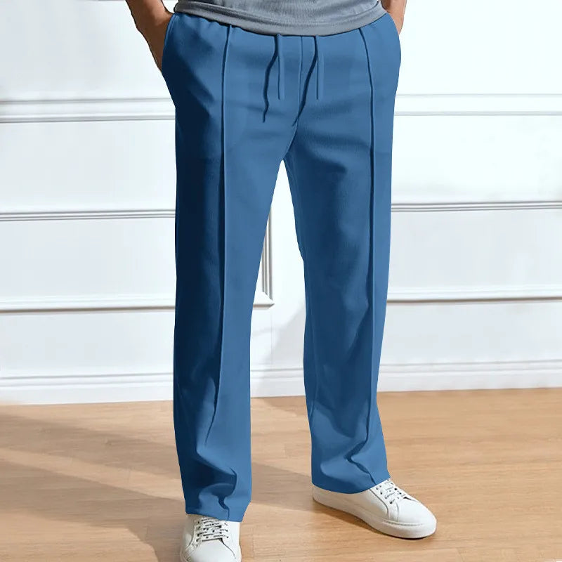 Calças Slim Fit Homem Elástico na Cintura
