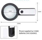 Marlow | Lupa de Aumento 30x | Para Idosos, LED Integrado | Lente Acrílica