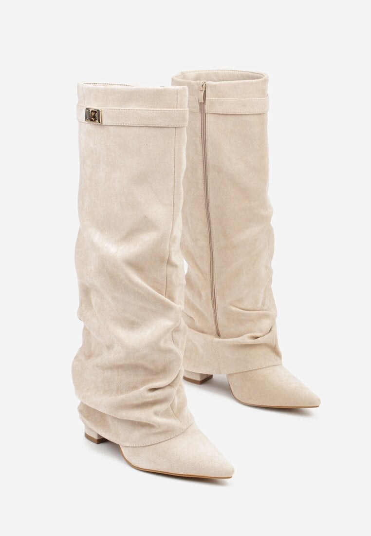 Botas Slouch Femininas | Bico Pontiagudo e Salto Baixo