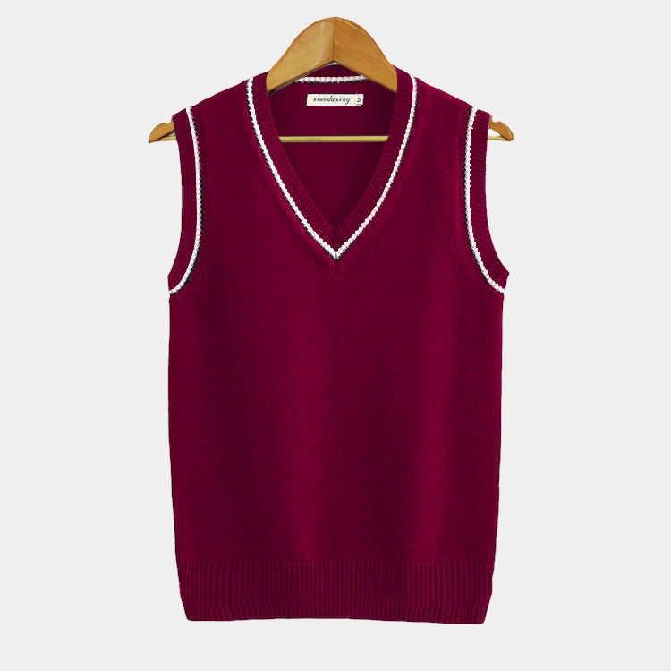 Thea | Homem Camisola sem Mangas Algodão Decote em V