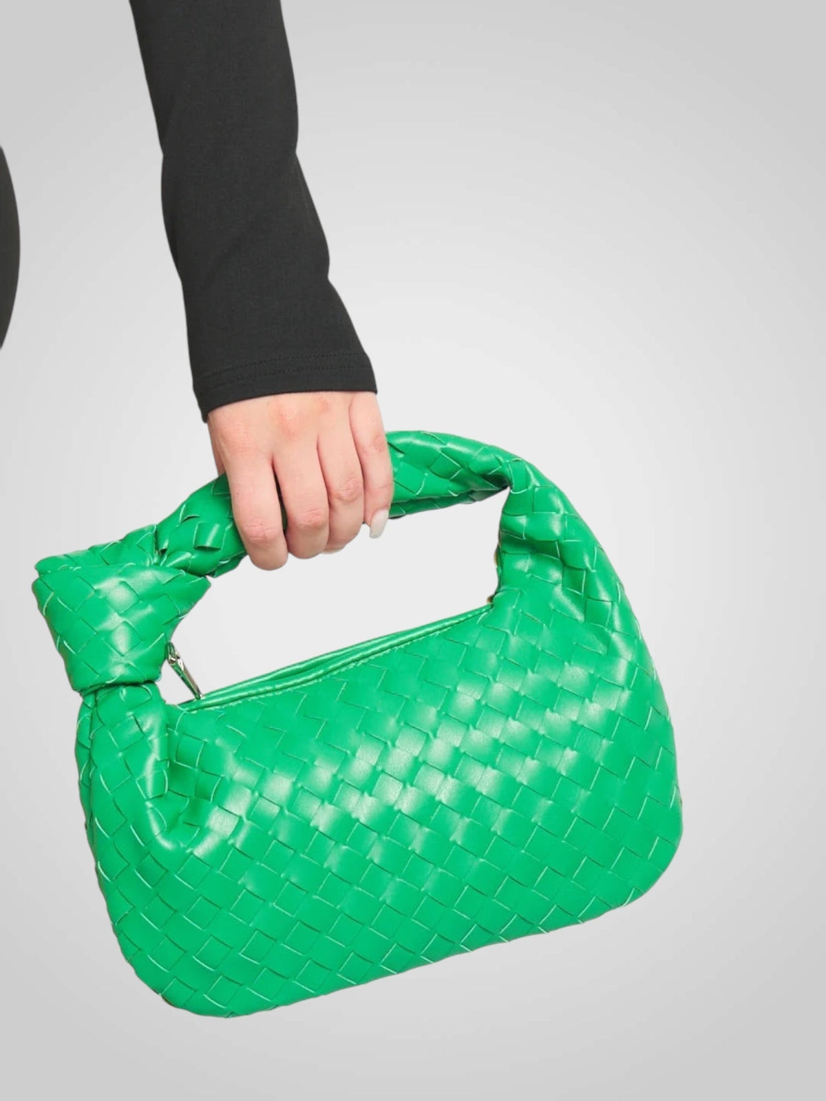 Vera | Mini Bolsa Eco Couro Trançado Alça Nó