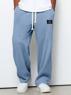 Elsa | Calças de Jogging Masculinas Waffle Knit Relaxed