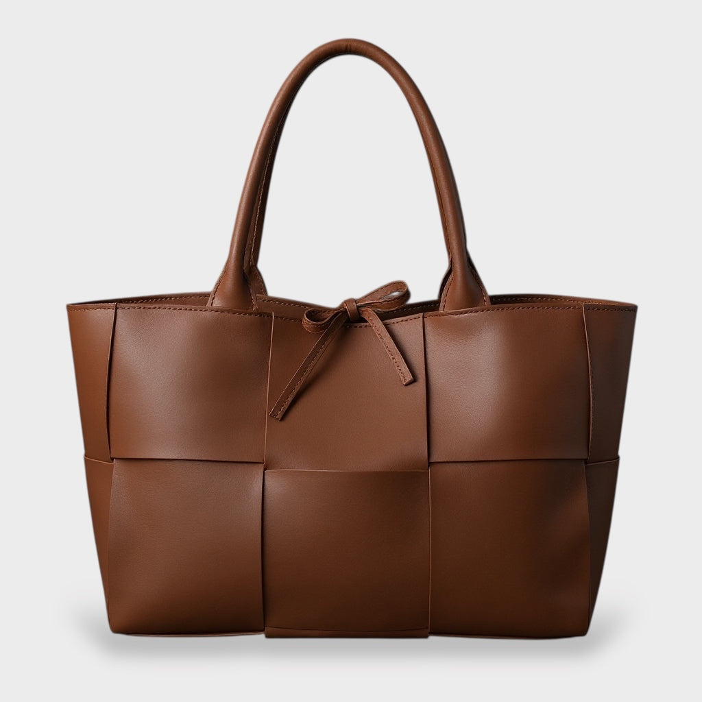 Tindra | Bolsa Tote Feminina Tecida com Detalhe de Laço