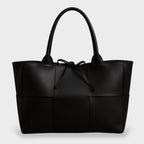 Tindra | Bolsa Tote Feminina Tecida com Detalhe de Laço