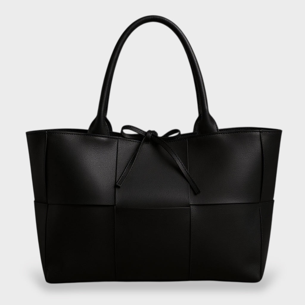 Tindra | Bolsa Tote Feminina Tecida com Detalhe de Laço