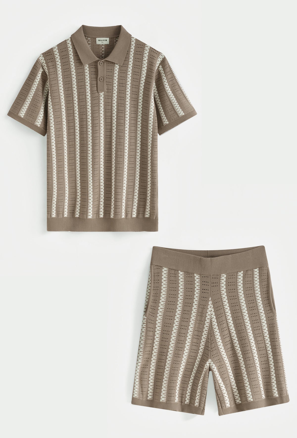 Conjunto de Shorts para Homem | Poló e Calças | Tecido Respirável
