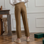 Marlowe | Calças Masculinas Plissadas Cintura Alta