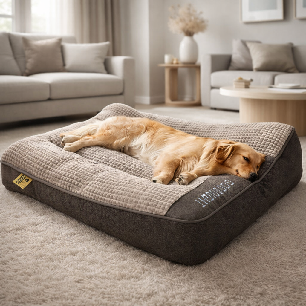 Anneke | Cama Ortopédica para Cães | Memory, Almofada Cervical | Grande
