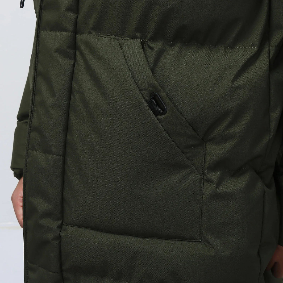 Seraphina | Casaco Puffer com Capuz Masculino Comprimento Médio