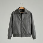 Zinnia | Homem Casaco Desportivo Xadrez com Fecho Completo