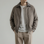 Zinnia | Homem Casaco Desportivo Xadrez com Fecho Completo