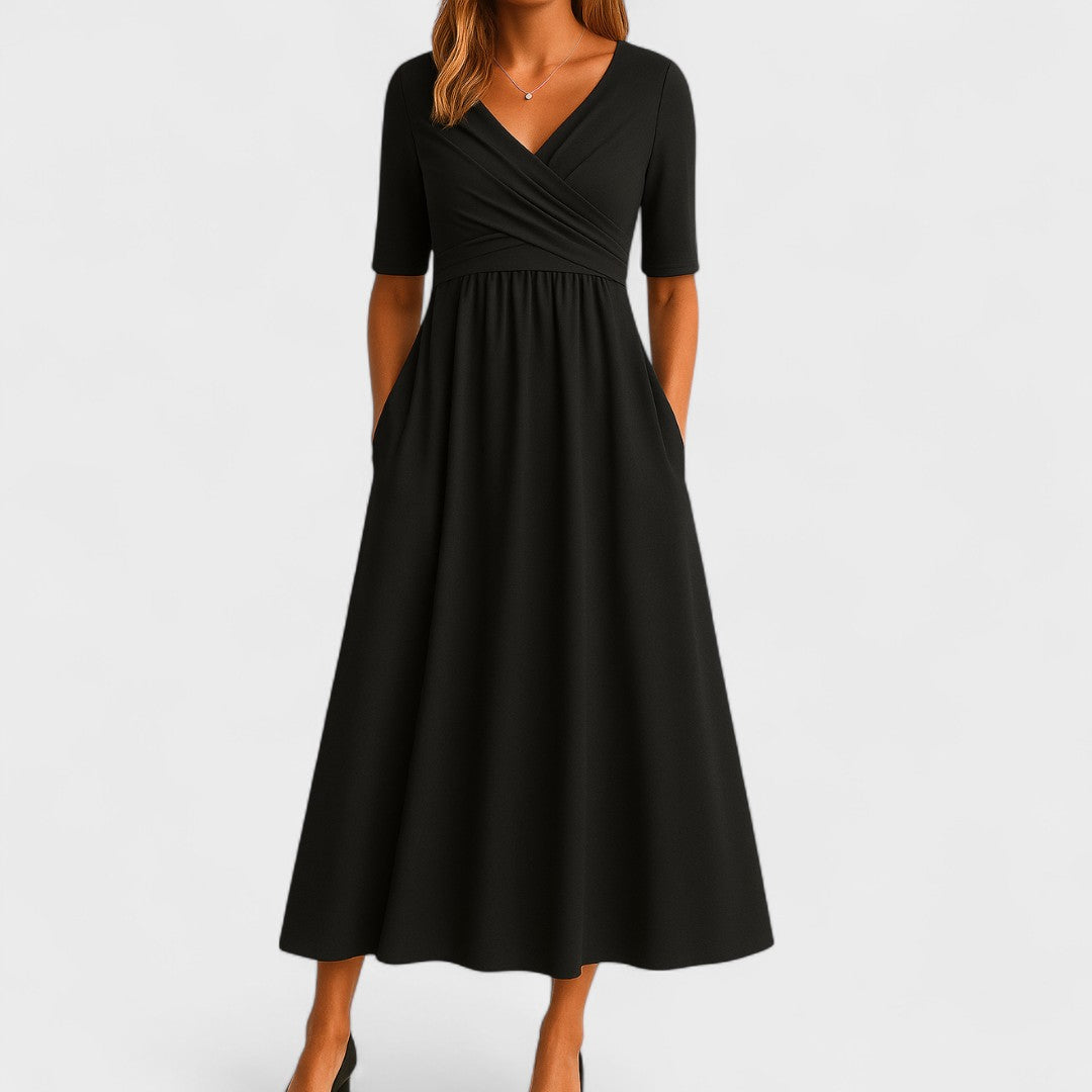 Seraphina | Vestido Midi Feminino Decote V