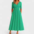 Seraphina | Vestido Midi Feminino Decote V