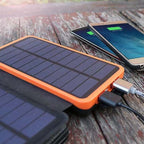 Tessa | Powerbank Solar 25000mAh | Carregamento Rápido, 4 Painéis Solares, USB-C