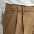 Marlowe | Calças Masculinas Plissadas Cintura Alta