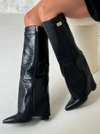 Jolie | Botas Femininas Cano Alto Bico Fino com Salto