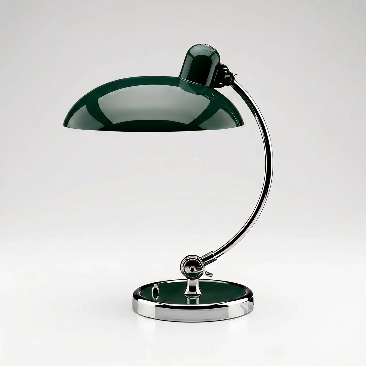 Noor | Candeeiro de Mesa com Braço Ajustável | Design Retro, Cúpula Clássica | Metal Resistente