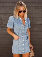 Faline | Vestido Jeans Mini Feminino