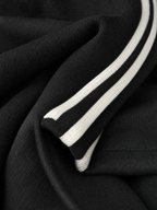 Vestido Maxi Sweatshirt Gola Colarinho Feminino Minimalista