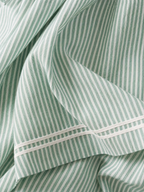 Liora | Vestido Longo Feminino Listrado Alças Finas Minimalista