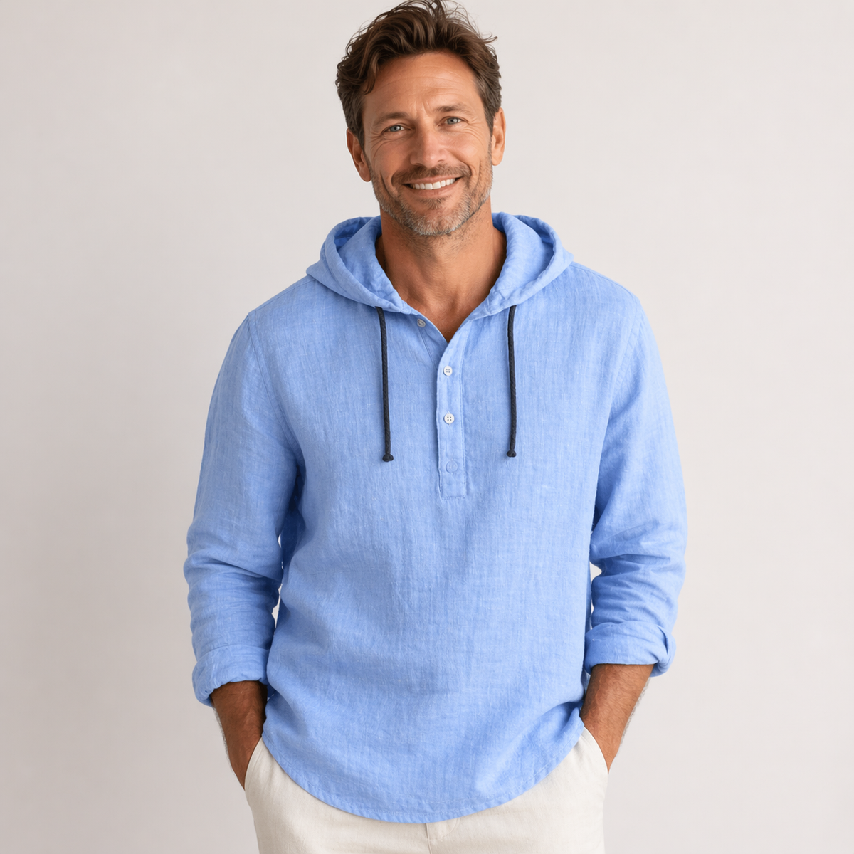 Aria | Camisa Linho com Capuz Relaxed Fit