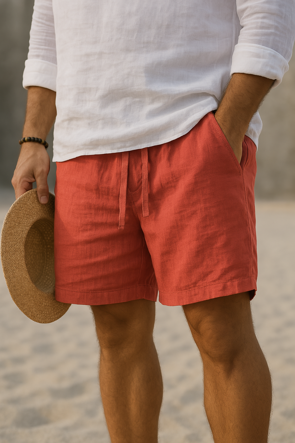 Halcyon | Calções de Linho e Algodão Masculinos