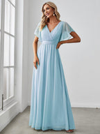 Vestido Maxi em Gaze Linha A para Mulher