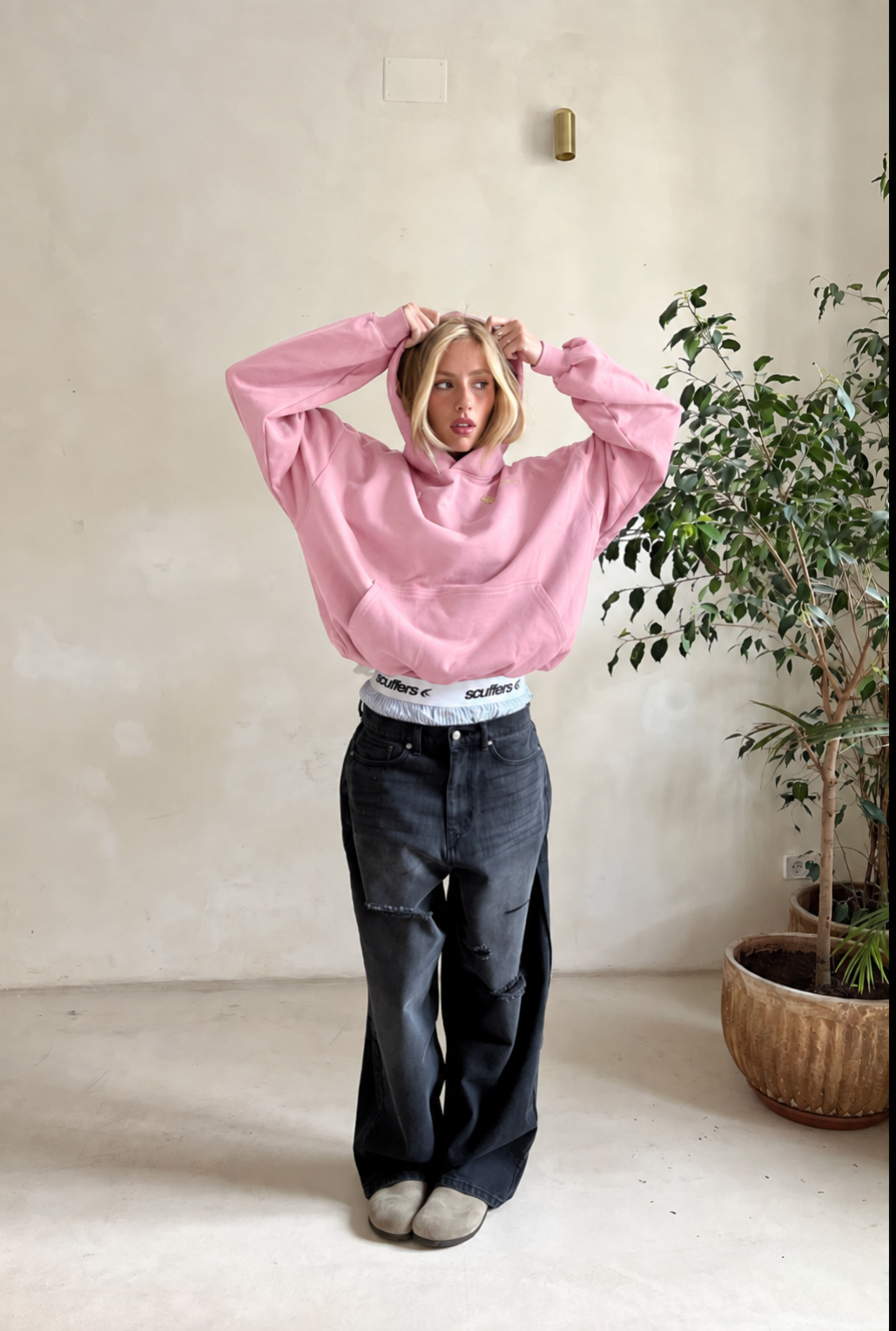 Mulher Hoodie Mix de Algodão Com Amor