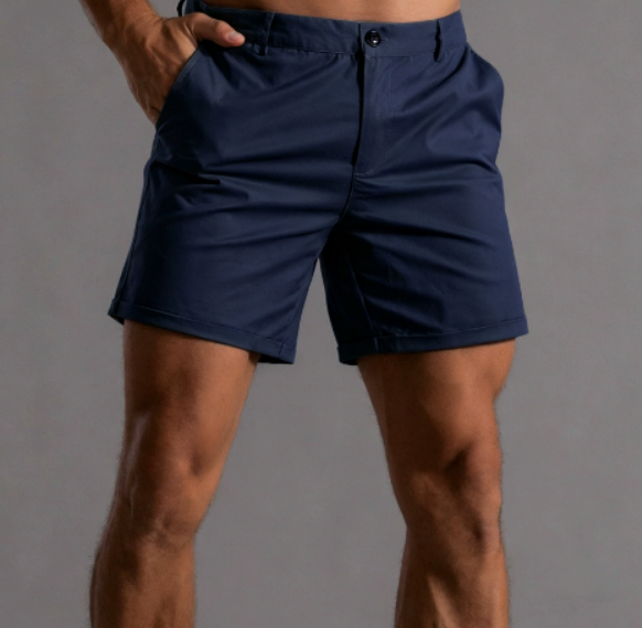 Calções Homem Tailored | Casual, Algodão Twill