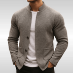 Marlow | Homem Cardigan Tricot Texturado Minimalista Slim
